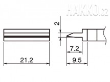 Pájecí hrot HAKKO T39-SP212