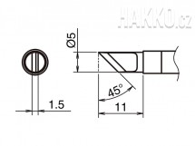 Pájecí hrot HAKKO T39-KR