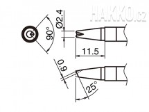 Pájecí hrot HAKKO T39-BCR24